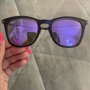 Ray Ban Purple Mirrored Sunglasses